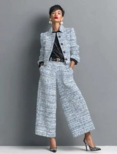 Damen Anzugset Tweed Elegant