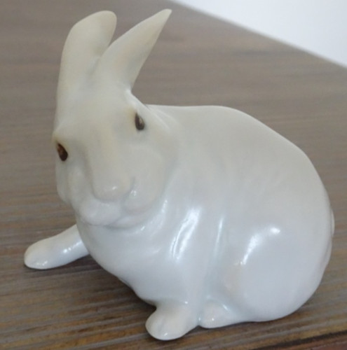 Porzellan figur hase - porzellan, /