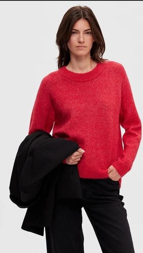 Women selected sweater red - selected,