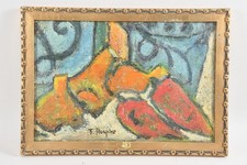 C24R05- Fryderyk Hayder (1905-1990) Gemälde abstraktes Stillleben signiert 