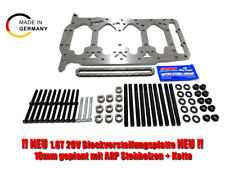 1.8T Blockversteifungsplatte 10mm mit ARP Stehbolzen 20V Turbo VW Golf Audi 06A