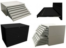 Zeichnungsschrank Papierschrank Flachablage Schubladenschrank DIN A1 + A0 VARIA