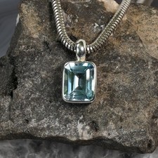 Topas Anhänger, 925er Silber