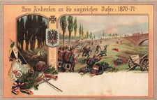 AK 1.WK Andenken siegreiche