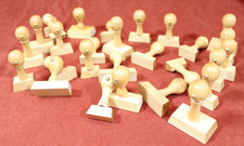 Rohling f. Holzstempel, Stempel ohne Platte, viele, verschiedene Größen