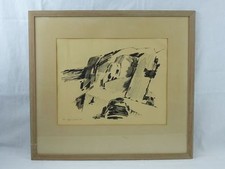 (H18) Lithografie "Abstrakt -