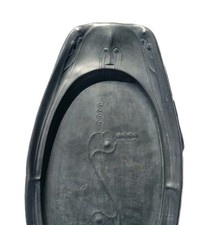 Hugo Leven Kayserzinn Art Nouveau Arts and Craft Large Plate große Platte