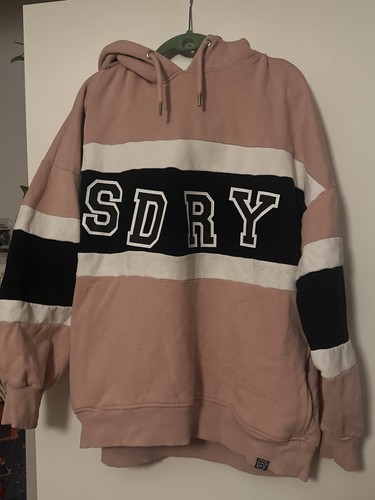 Superdry oversized hoodie pink - oversized,