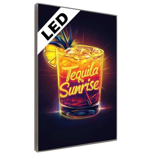 Led wandbild tequila - led,
