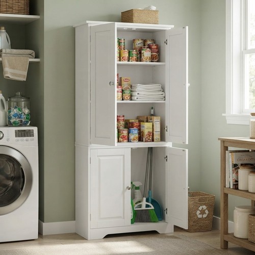 Eleganter weißer hochschrank - eleganter,
