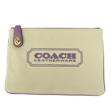 COACH Tasche CD699G Canvas 26x18cm lila/beige gebraucht