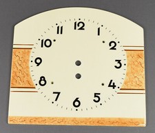 Altes Keramik Uhrengehäuse Zifferblatt f Uhrwerk Uhrmacher Küchenuhr clock case