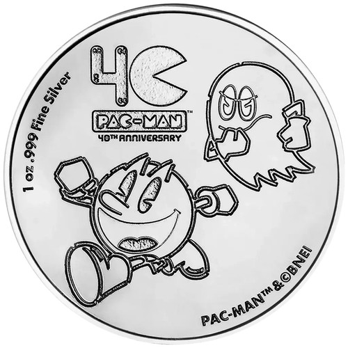 Silbermünze pac man - silbermünze, 40