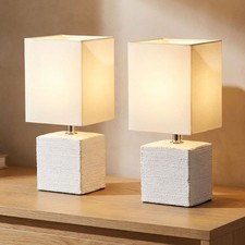 Tischleuchte Stoffschirm