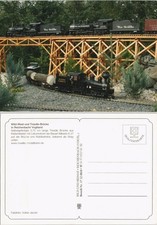 Modelleisenbahn: Wild-West und Tresdle-Brücke in Reichenbach 1987