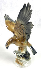 Porzellanfigur Gräfenthal Adler bei der Jagd auf Hasen 27 cm TOP!