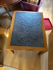 Couchtisch, schwere Schieferplatte, Beistelltisch Kaffeetisch