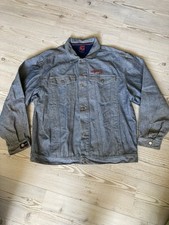 Pure Playaz Jeansjacke XXL Silber Glanz Optik Vintage  Fubu Southpole Dada Ecko