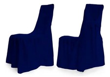 Stuhlhussen mit Schleife für Stühle Modell WIEN Stuhlbezug Stapelstühle Event