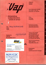 Betriebsanleitung Ersatzteilliste WAP Alpina LA8 Hochdruckreiniger