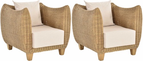 Set rattan sessel - set/2, rattan-sessel