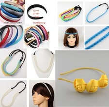 Haarreifen mit Glitzer viele Farben 14 mm Hair Hoops Haarbänder