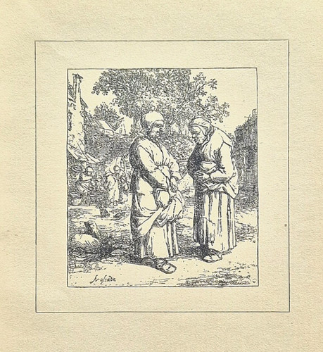 Alte lithographie die - alte, lithographie,