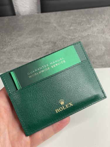 Rolex kartenetui aus leder - rolex,