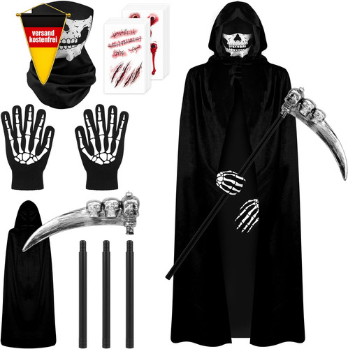Sensenmann kostüm set - kostüm,