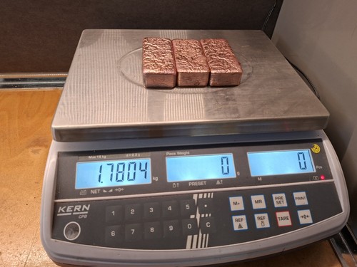 Kupferbarren kupfer 7804kg - kupferbarren,