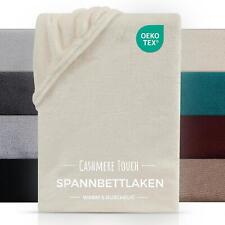 Spannbettlaken Bettlaken Spannbetttuch Cashmere Touch Teddy Plüsch Winter Nicki
