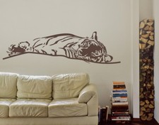Wandtattoo Ruhender Tiger Afrika wal004 Wohnzimmer Schlafzimmer Safari Indien