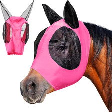 Fliegenmaske Pferd Fliegenhaube Pferde Halfter Mit Fliegenmaske UV Schutz Pony