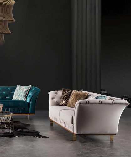 Luxuriöses textil sofa - luxuriöses,