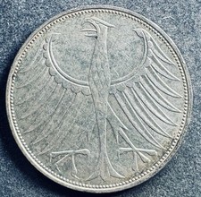 5 Mark 1972 D BRD Silberadler