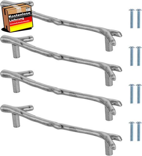 Edelstahl möbelgriffe 4er set - edelstahl,