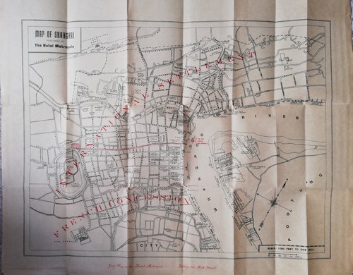 Antike city map shanghai - map, shanghai,