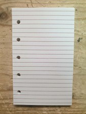 Refill Einlagen für 5-Ringe Ringbuch liniert Ringbuch ca. A7