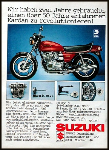 Suzuki 850 werbung 1979 - gs,