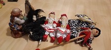 Karnevals Konvolut Anstecker Clown Figuren Unterschiedl. Funken Mariechen Rassel