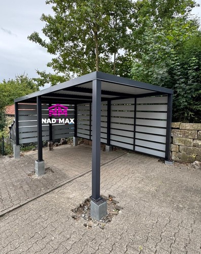 Carport 3x5x2 14m ral7016 mit - carport,