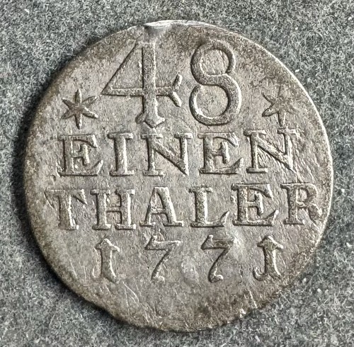 Thaler 1771 a - a, preussen