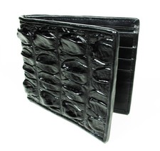 Schwarze echte Krokodilleder-Alligator-Lederhaut Back Tail...