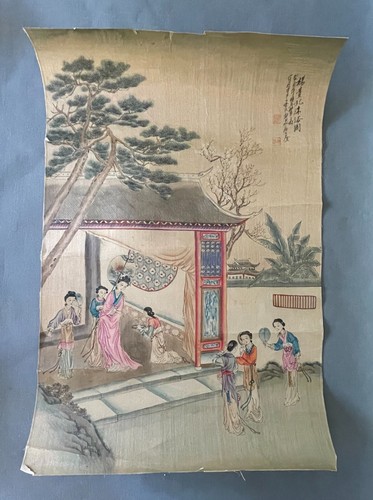 Chinesische seidenmalerei - chinesische,