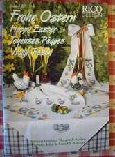 34 STICKIDEEN " FROHE OSTERN " RICO DESIGN VON AMC HEFT 23, GEBRAUCHT