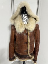 Luxus Lammfell-Echtlederjacke mit Pelz