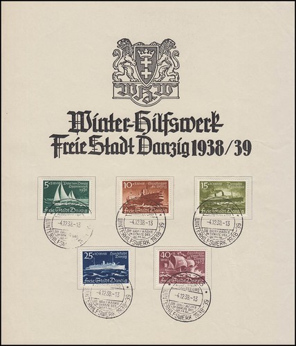 Danzig 284 288 winterhilfswerk - danzig,