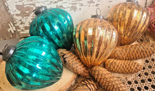 Zapfen Weihnachtskugel petrol