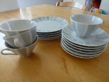 Winterling " Tamara ", Konvolut Kaffeegeschirr 4 Personen +, grau weiß