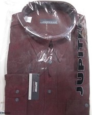 Jupiter Herren Flanell-hemd Wein-Rot KW 47 3XL 82% Baumwolle Hemd